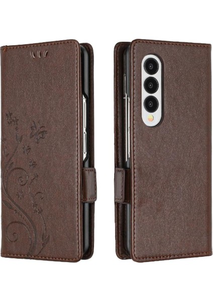 Samsung Galaxy Z Için Filp Durumda Wrist 5 Bilek Kayışı Pu Deri Kart Tutucu (Yurt Dışından)