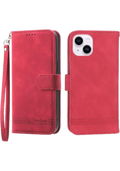 IPhone 14 Için Flip Case Artı Premium Kart Yuvaları Manyetik Kapatma Nakit (Yurt Dışından)