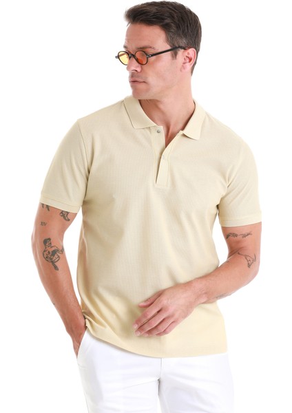 Vizon Regular Fit Düz Merserize Polo Yaka 100% Pamuk Tişört modelleri