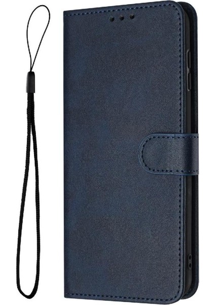Toka Saf Renk Pu Deri Kickstand ile IPhone 15 Artı Flip Case (Yurt Dışından)