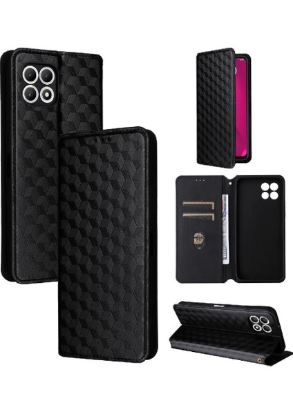 T-Cep T Telefon 2 5g Kart Yuvaları Tutucu 3D Desen Cüzdan Pu (Yurt Dışından)
