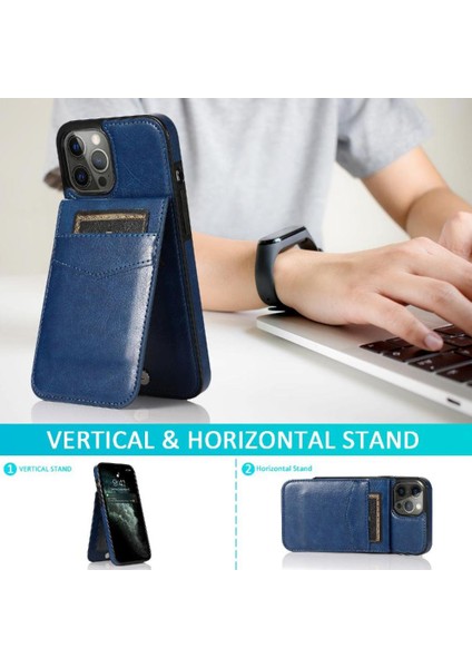 Kredi ile IPhone 13 Pro Max Manyetik Toka Kickstand ile Uyumlu (Yurt Dışından)