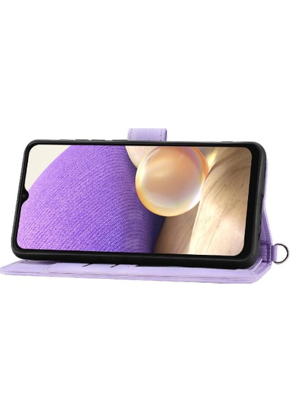Samsung Galaxy A32 5g Kabartmalı Bileklik Çoklu Kredi Için Flip Case (Yurt Dışından) modelleri