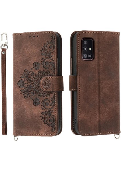 Samsung Galaxy A51 5g Kabartmalı Çoklu Kredi Kartı Yuvaları Için Flip Case (Yurt Dışından)