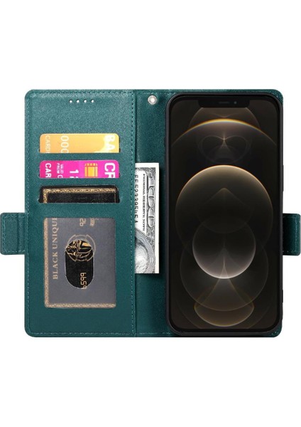 IPhone 12 Için Flip Case Pro Max Günlük Kullanım Flip Cüzdan Kartvizit Yuvaları (Yurt Dışından)