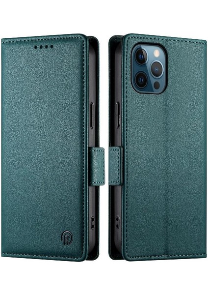 IPhone 12 Için Flip Case Pro Max Günlük Kullanım Flip Cüzdan Kartvizit Yuvaları (Yurt Dışından)