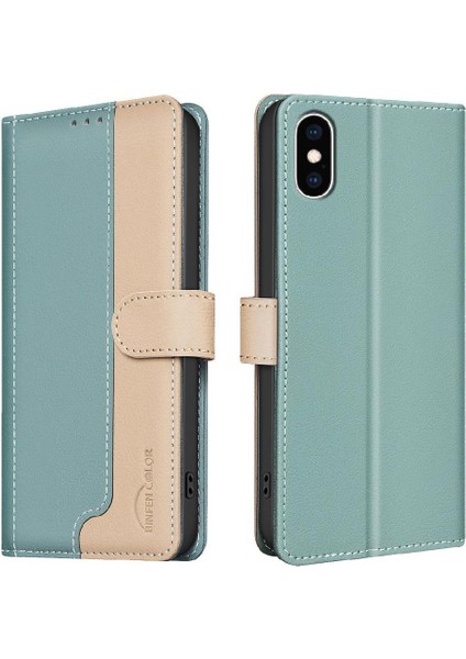 IPhone Xs Max Flip Folio Rfıd Engelleme Kickstand Darbeye (Yurt Dışından)