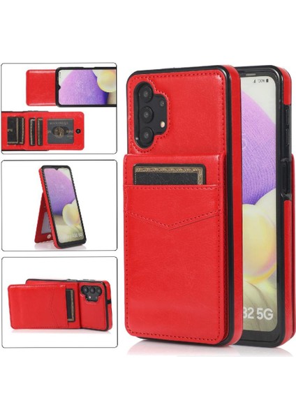 Kredi Kartı Cüzdanı Manyetik ile Samsung Galaxy A32 5g ile Uyumlu (Yurt Dışından)