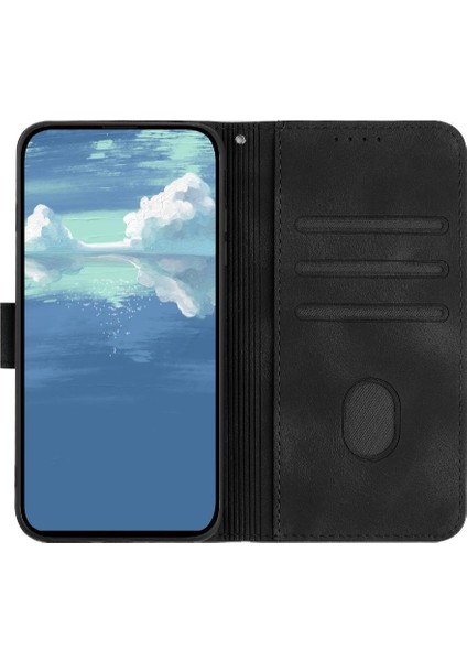 IPhone 16 Için Flip Case Artı Kart Yuvası Standı ile Pu Deri Flip Cüzdan (Yurt Dışından)