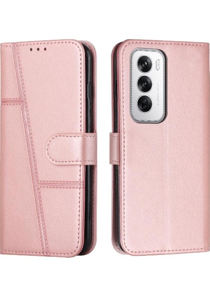 Oppo Oppo 12 5g Pu Deri Tam Koruma Kartı Ekleme Için Flip Case (Yurt Dışından)