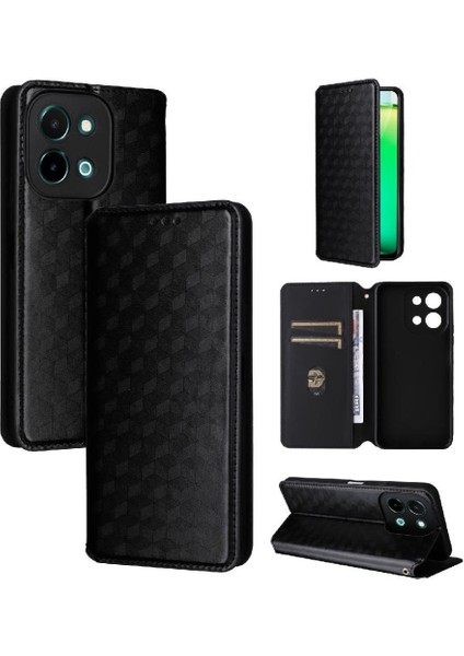 Vivo Y28 4g 3D Desen Kart Yuvaları Tutucu Manyetik Kapatma Için Flip Case (Yurt Dışından)