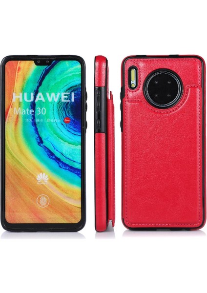 Mays Boutique Huawei Mate 30 Için Cüzdan Durumda Çift Manyetik Toka Pu Deri Kickstand (Yurt Dışından)