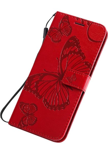 Kart Yuvası Standı Manyetik ile Realme 6 Pro Darbeye Kapak Için Flip Case (Yurt Dışından)