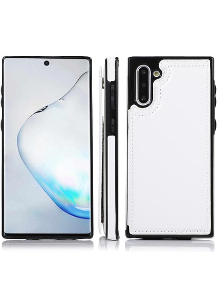 Samsung Galaxy NOTE10 Kickstand Pu Deri Kart Yuvaları ile Cüzdan Kılıf (Yurt Dışından)