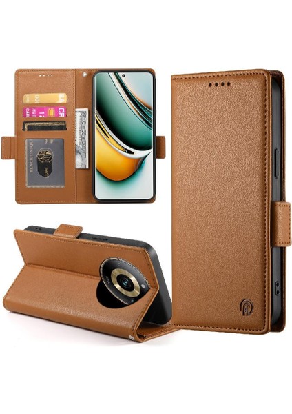 Realme 11 Pro Flip Kartvizit Yuvaları Cüzdan Günlük Kullanım Için Flip Case (Yurt Dışından)
