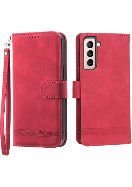 Samsung Galaxy S21 Kart Yuvaları Nakit Cep Manyetik Kapatma Için Flip Case (Yurt Dışından)