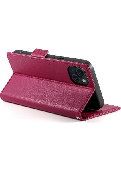 IPhone 15 Için Flip Case Artı Kart Yuvaları Günlük Kullanım Iş Cüzdan Flip (Yurt Dışından)