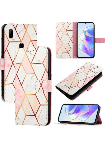 Onur 9x 4g Pu Deri Kickstand Cüzdan Mermer Desen Için Kılıf (Yurt Dışından)