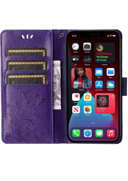 IPhone 13 Için Filp Durumda Bilek Kayışı Kart Tutucu Pu Deri Kickstand (Yurt Dışından) indirimleri