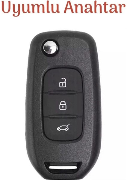 Renault Megane Clio 5 Dacia Duster Sustalı 3 Buton Beyaz Oto Anahtar Kumanda Kabı Kılıfı fiyatları