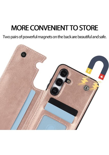 Kart Tutucu Kickstand ile Samsung Galaxy S23 Kart Yuvaları Için Cüzdan Kılıf (Yurt Dışından) modelleri