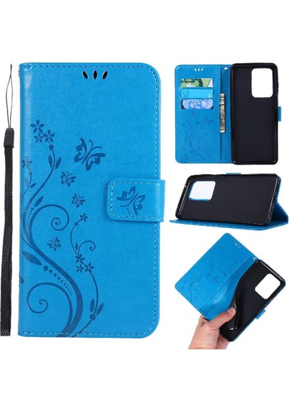 Samsung Galaxy S20 Ultra Kart Tutucu Için Pu Deri Kickstand Durumda (Yurt Dışından)