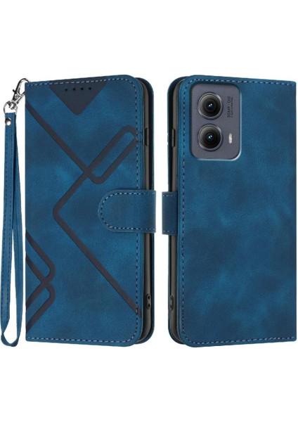 Motorola Kenar 5g 2024 Manyetik Kapak Flip Cüzdan Için Flip Case Kart ile (Yurt Dışından)