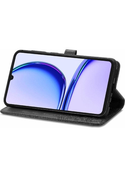 Realme Not 50 Için Flip Case Deri Kılıf Kapak Basit Iş (Yurt Dışından)