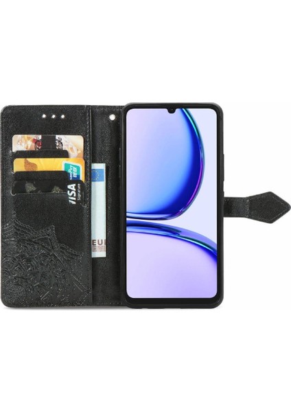 Realme Not 50 Için Flip Case Deri Kılıf Kapak Basit Iş (Yurt Dışından)