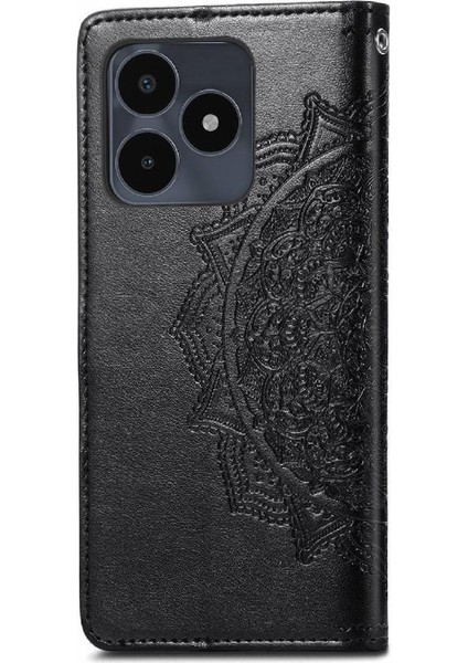 Realme Not 50 Için Flip Case Deri Kılıf Kapak Basit Iş (Yurt Dışından)