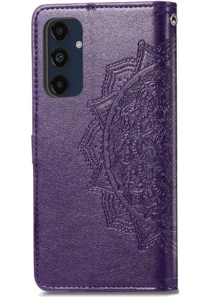 Mays Boutique Samsung Galaxy M55 Flip Kapak Için Flip Case Darbeye Deri Kılıf (Yurt Dışından)