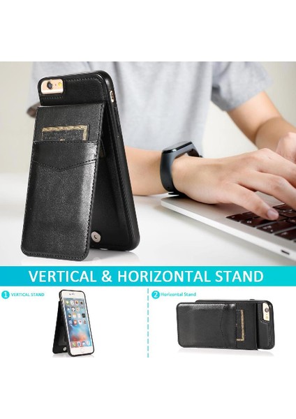 Kredi Toka ile IPhone 6/6s Premium Deri Kart Sahibinin ile Uyumlu (Yurt Dışından)