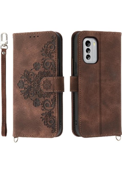 Nokia G60 Kabartmalı Çoklu Kredi Kartı Yuvaları Için Flip Case Darbeye (Yurt Dışından) modelleri