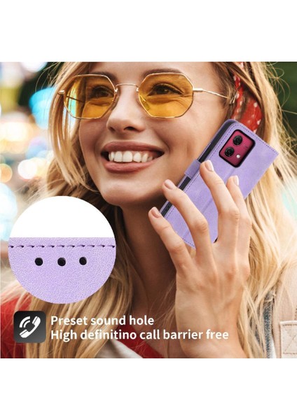 Mays Boutique Motorola Moto G84 Darbeye Dayanıklı Kabartmalı Çoklu Kredi Kartı Için Flip Case (Yurt Dışından)