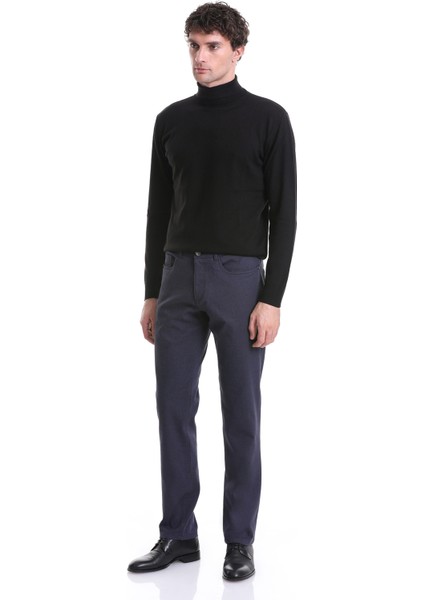 Lacivert Regular Fit Düz 5 Cep Pamuklu Kot Pantolon fiyatları