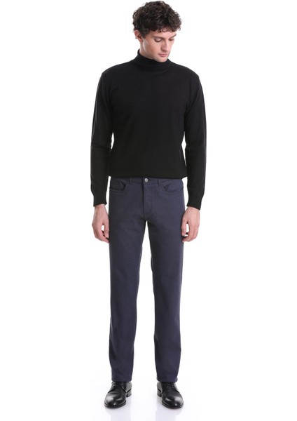 Lacivert Regular Fit Düz 5 Cep Pamuklu Kot Pantolon fırsatları