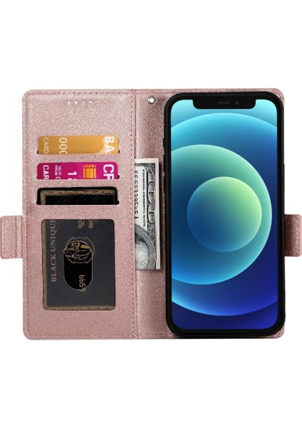 IPhone 12 Mini Flip Iş Günlük Kullanım Cüzdan Kart Yuvaları Için Flip Case (Yurt Dışından) modelleri