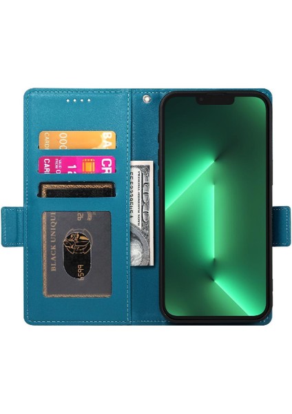IPhone 13 Pro Günlük Kullanım Için Flip Case Cüzdan Kart Yuvaları Flip Iş (Yurt Dışından)