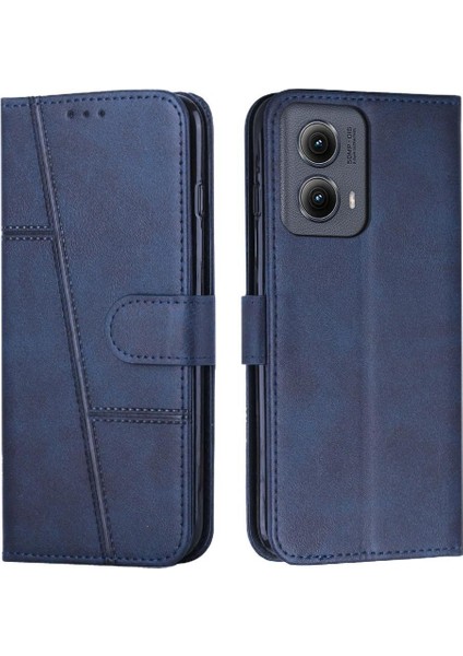 Motorola Moto Kenar 2024 Için Flip Case 5g Tam Koruma Pu Deri Yan (Yurt Dışından)