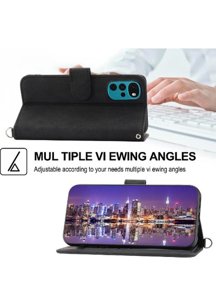 Motorola Moto G22 Kabartmalı Çoklu Kredi Kartı Yuvaları Için Flip Case (Yurt Dışından) fırsatları