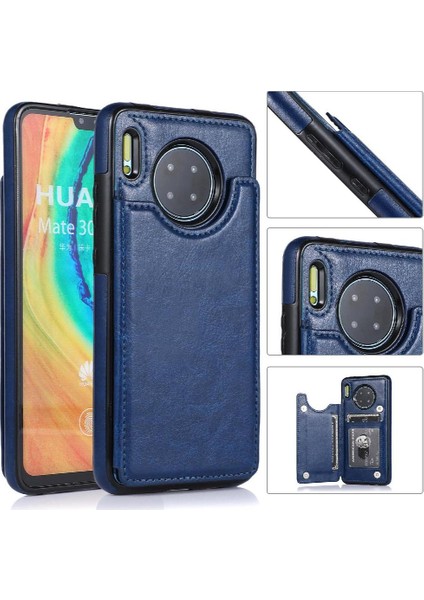 Mays Boutique Huawei Mate 30 Için Cüzdan Durumda Çift Manyetik Toka Pu Deri Kickstand (Yurt Dışından)