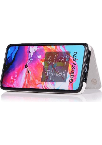Kart ile Samsung Galaxy A50/A50S Kickstand Pu Deri Için Cüzdan Kılıf (Yurt Dışından) indirimleri