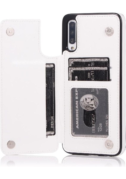 Samsung Galaxy A70 Çift Manyetik Toka Kickstand ile Cüzdan Kılıf (Yurt Dışından) fırsatları