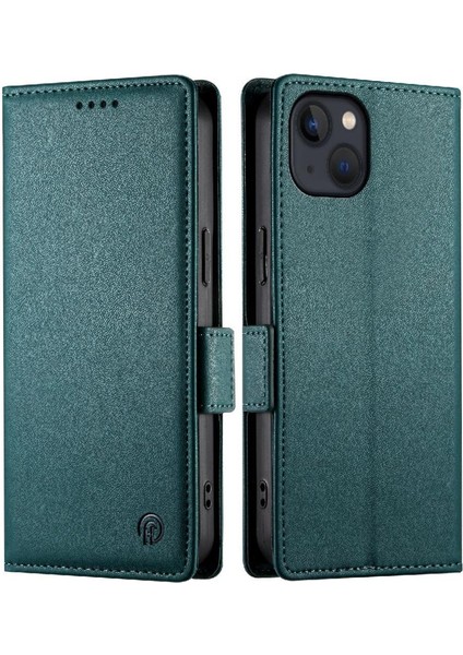 IPhone 13 Kart Yuvaları Için Flip Case Günlük Kullanım Cüzdan Iş Çevirme (Yurt Dışından)