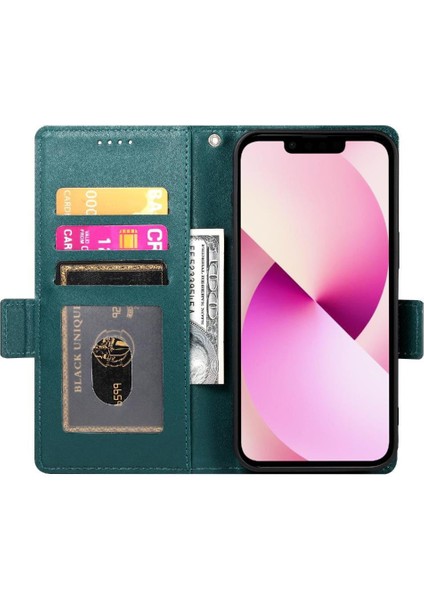 IPhone 13 Kart Yuvaları Için Flip Case Günlük Kullanım Cüzdan Iş Çevirme (Yurt Dışından) modelleri