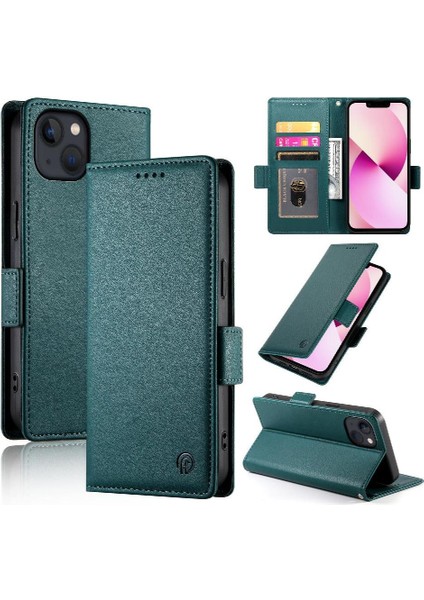 IPhone 13 Kart Yuvaları Için Flip Case Günlük Kullanım Cüzdan Iş Çevirme (Yurt Dışından) fırsatları