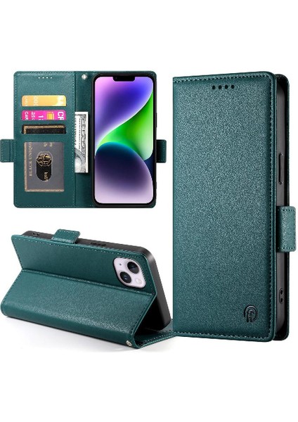 IPhone 14 Için Flip Case Artı Flip Kartvizit Yuvaları Günlük Kullanım Cüzdan (Yurt Dışından)