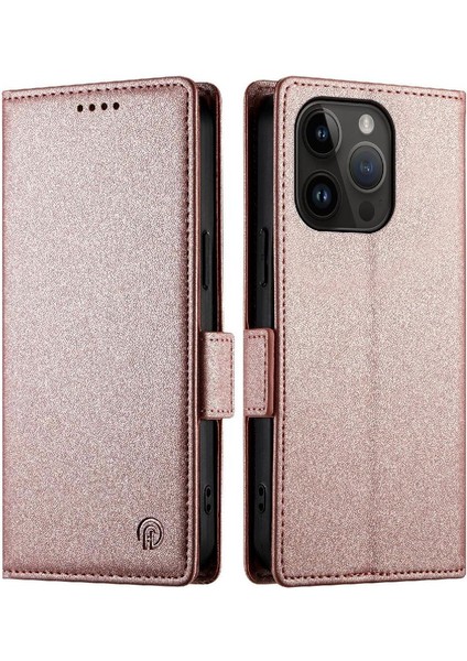 IPhone 14 Pro Günlük Kullanım Için Flip Case Kart Yuvaları Cüzdan Çevirme Iş (Yurt Dışından)