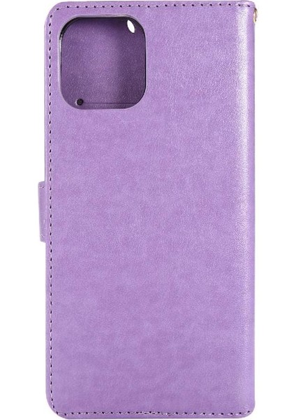 IPhone 14 Için Filp Durumda Pro Max Pu Deri Kart Tutucu Kickstand Bilek (Yurt Dışından)