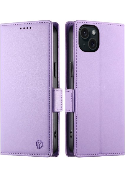 IPhone 15 Için Flip Case Artı Kart Yuvaları Günlük Kullanım Iş Cüzdan Flip (Yurt Dışından)